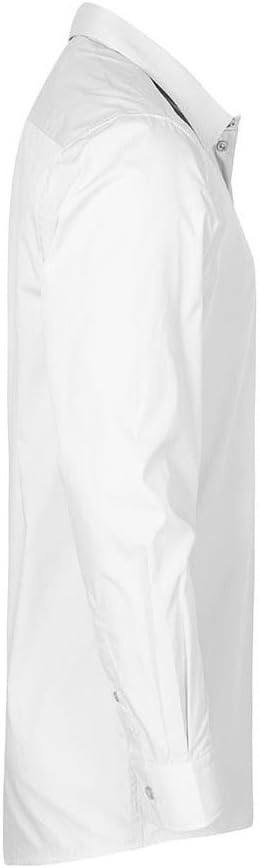 Business Langarm-Hemd Plus Size Herren, Weiss, XXXL