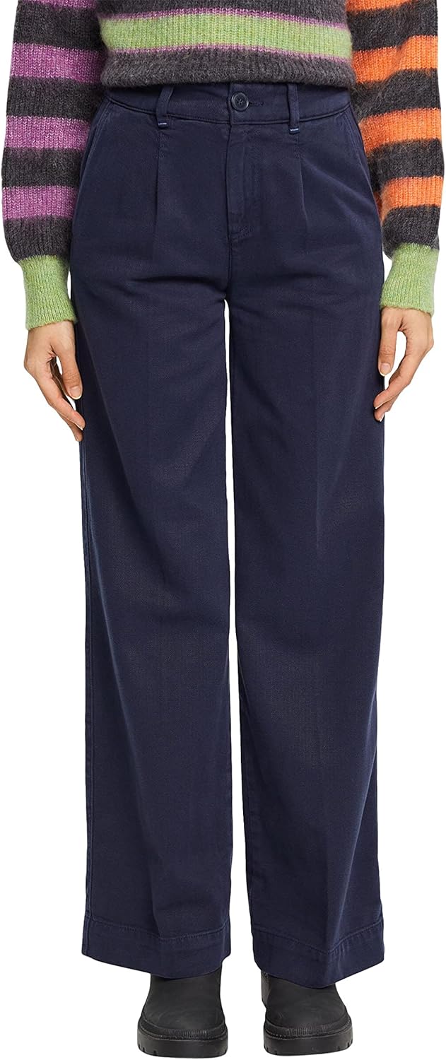 ESPRIT Damen Hose 32W / 32L 400/Navy, 32W / 32L 400/Navy