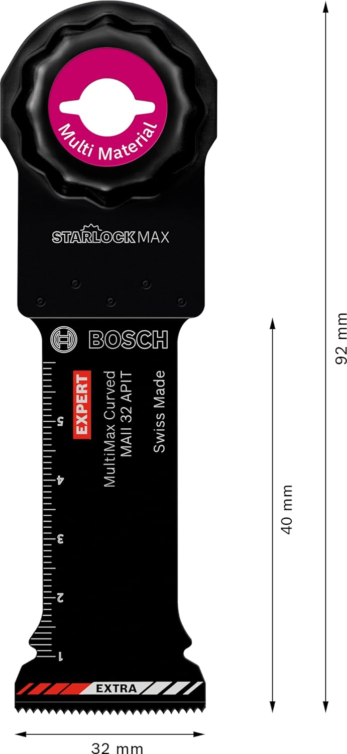 Bosch Professional 10x Sägeblatt Expert MultiMax MAII 32 APIT (für Edelstahlbleche, Breite 32 mm, Zu