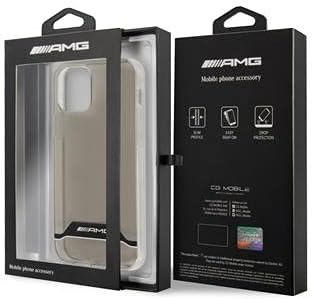 Mercedes - Benz AMG AMHCP12MTCBW Hülle für iPhone 12/12 Pro transparent hardcase Electroplate Black&
