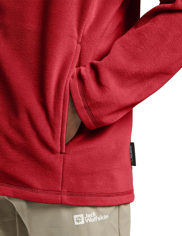 Jack Wolfskin Herren Taunus Fz M Fleece-Jacke, Adrenaline Red