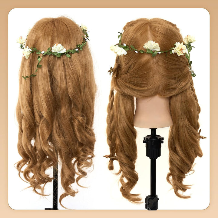 Neverland 26" Frisierkopf Friseur 60% Echthaar Haar Übungskopf Puppenkopf Friseurkopf Ausbildung Kop