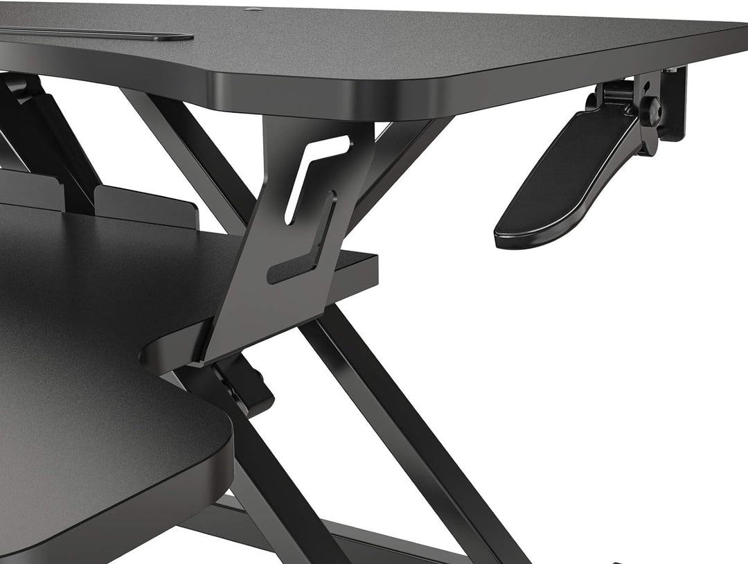 HFTEK Sitz-Steh-Desktop-Schreibtisch Arbeitsplatz Sit & Stand Laptop Mount Workstation (FY63GSD), FY