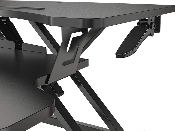 HFTEK Sitz-Steh-Desktop-Schreibtisch Arbeitsplatz Sit & Stand Laptop Mount Workstation (FY63GSD), FY