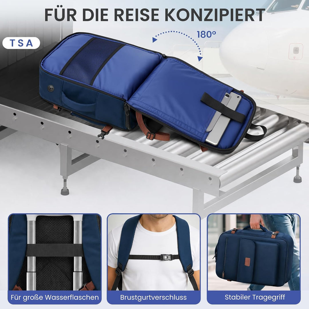 MATEIN Ryanair Handgepäck 40x30x20, Handgepäck Rucksack mit Nassfach | Handgepäck 40x30x20 mit Lapto