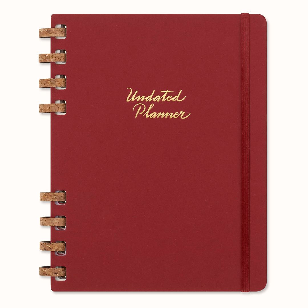Moleskine Undatierter Monatsplaner, 12-Monats-Spiralplaner mit Festem Einband, Grösse: XL 20 x 25 cm