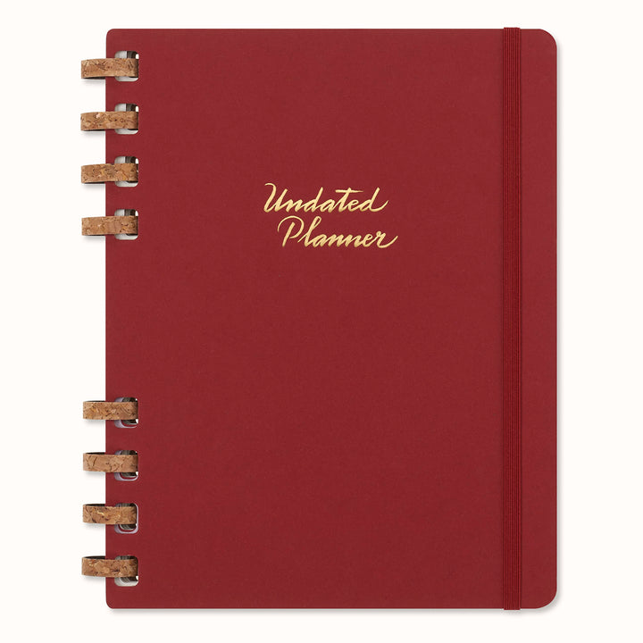 Moleskine Undatierter Monatsplaner, 12-Monats-Spiralplaner mit Festem Einband, Grösse: XL 20 x 25 cm