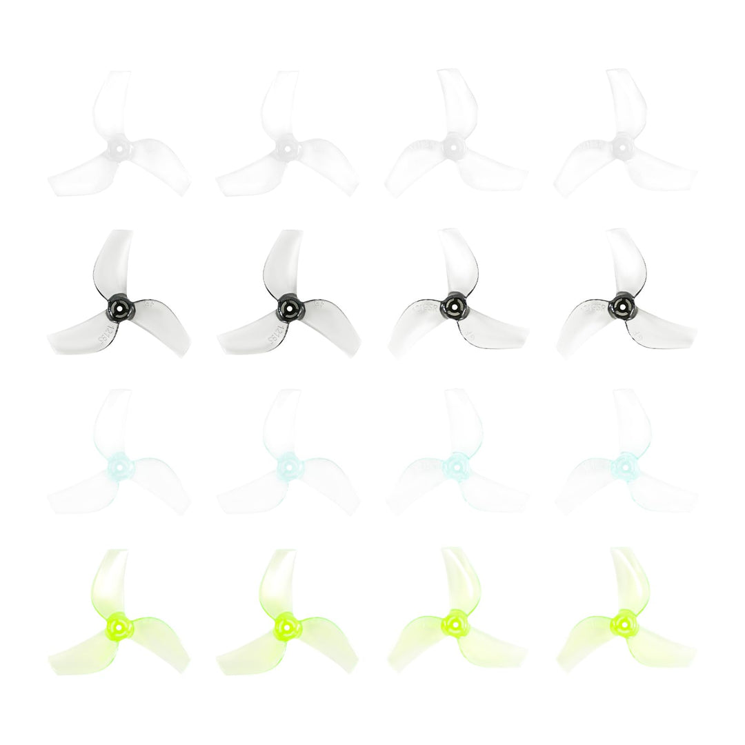 BETAFPV 16pcs Gemfan 1219S 3-Blade Propellers with 1.0mm Shaft Hole Compatible for 0702 Series Brush
