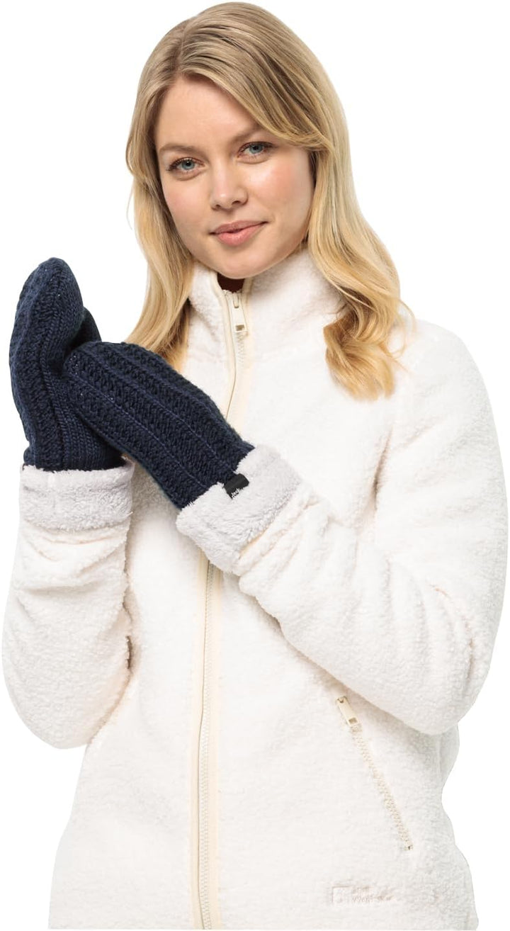 Jack Wolfskin Damen Highloft Knit Mitten W Handschuh S night blue, S night blue