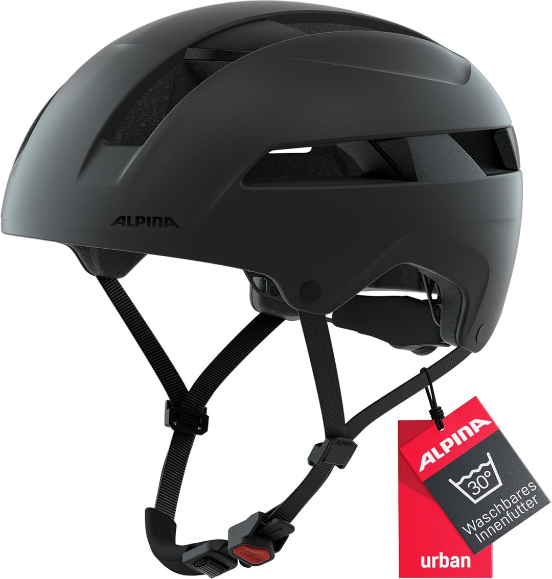 ALPINA SOHO - Extrem Robuster, Leichter & Individuell Anpassbarer Urban Fahrradhelm Für Erwachsene b