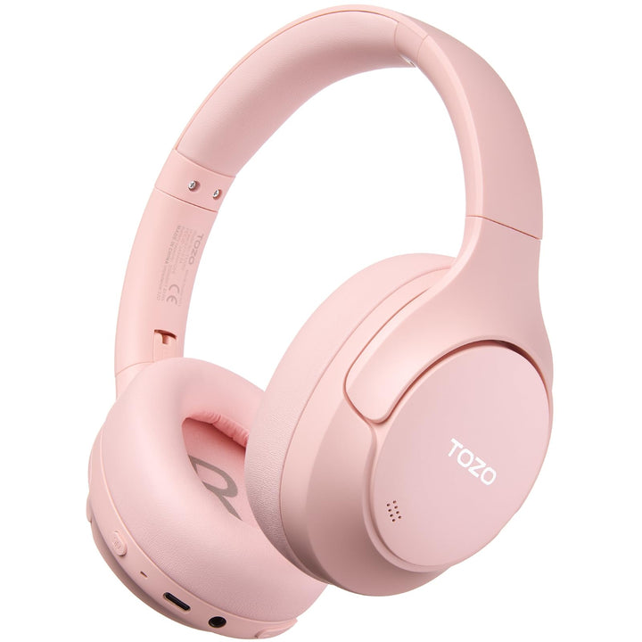 TOZO HT3 Adaptive Hybrid-Kopfhörer mit aktiver Geräuschunterdrückung, kabellos, Rosa Over Ear Kopfhö