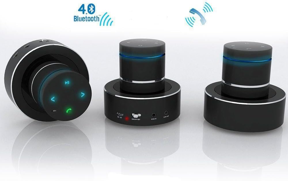 Cyber Express Electronics Vibrierende Lautsprecher Bluetooth NFC kabellos, wiederaufladbar 26 W Adin