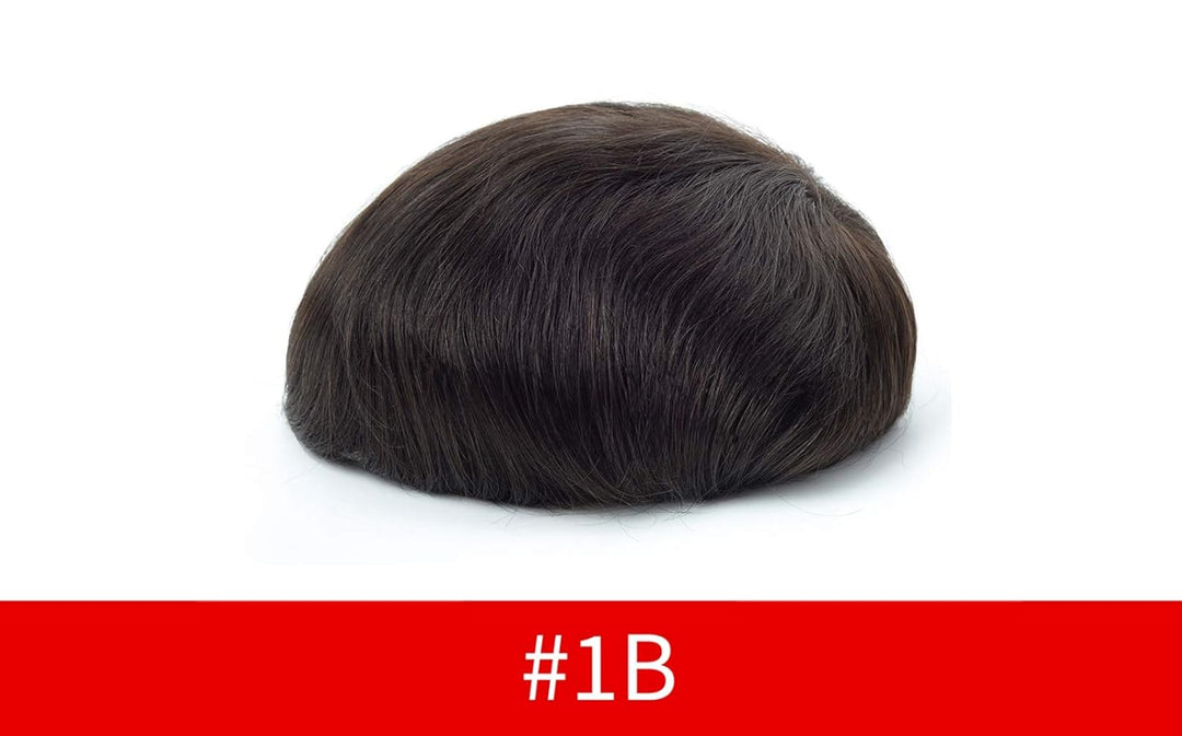 Lordhair Perücke Männer,Realität Toupet, 0,08 mm Dünne Leder Basis 20 * 25 CM Leichtes Haarersatzsys