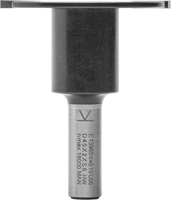 ENT 13960 Scheibennutfräser HW, Schaft (S) 8 mm, Durchmesser (D) 40 mm, NL 2 mm, GL 50 mm, auf Aufna
