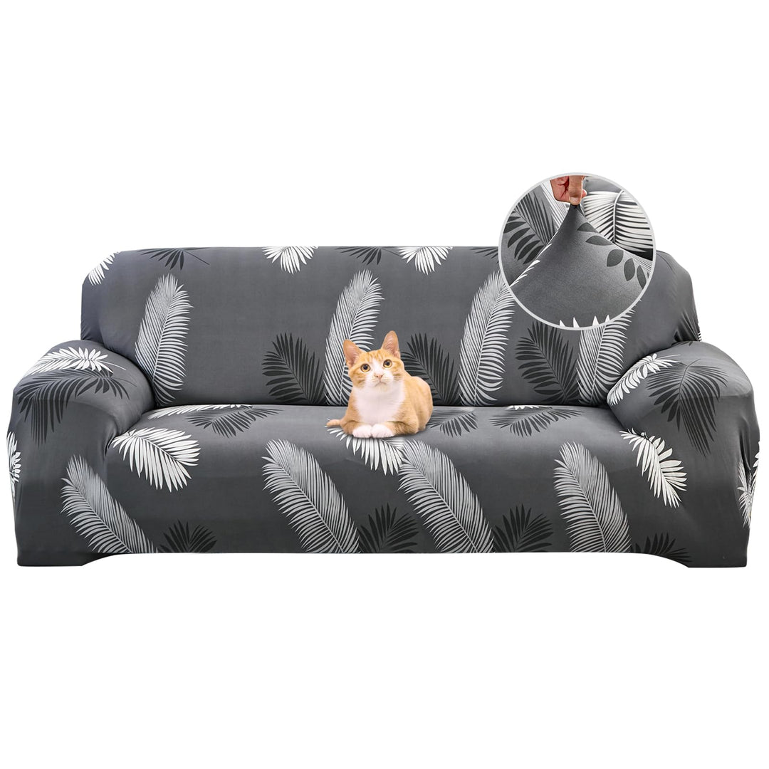 Jaotto Sofabezug 3 Sitzer Elastischer Stretch Spandex Sofa Überwürfe Sofahusse Antirutsch Waschbar S