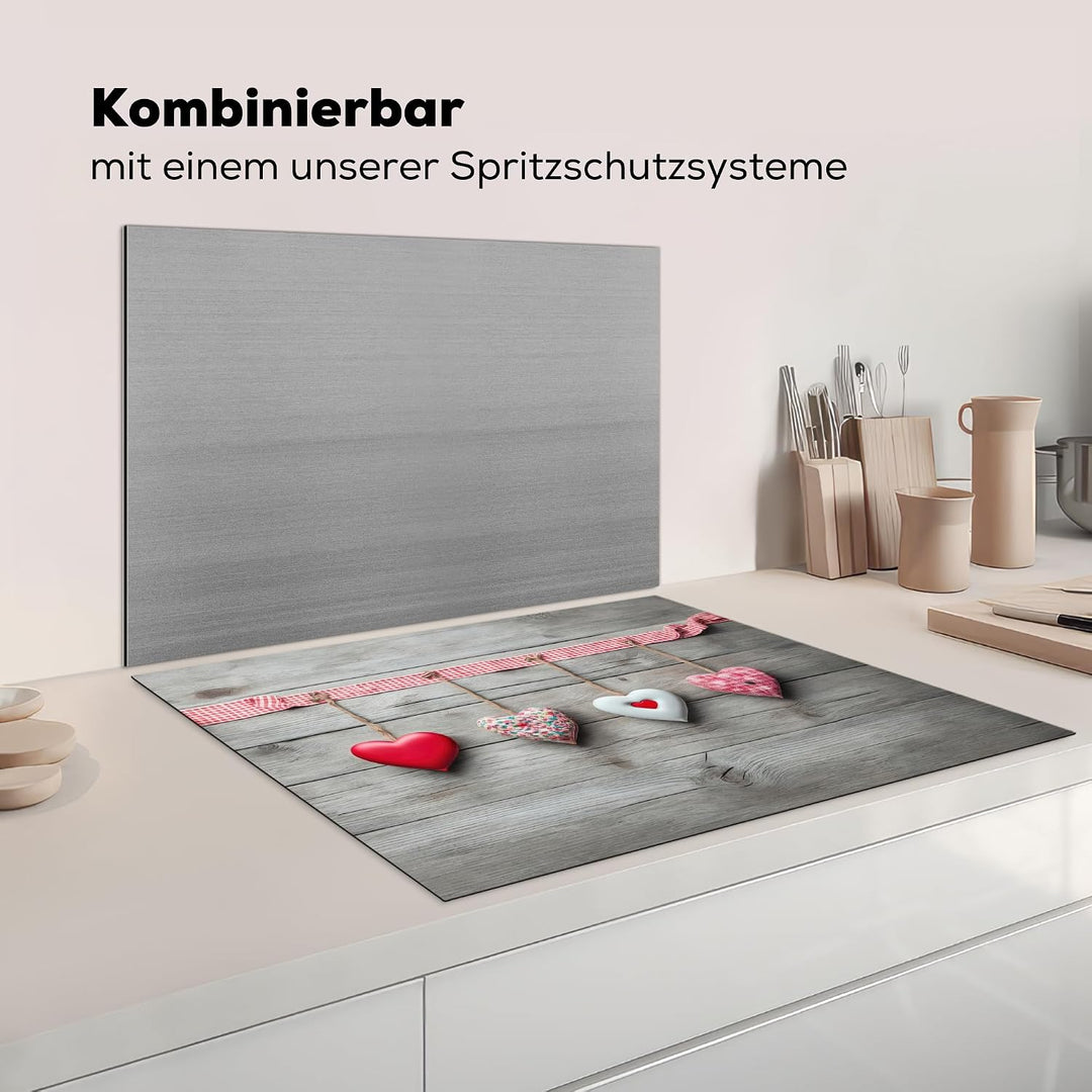 KitchenYeah© Herdabdeckplatte Einteilig Ceranfeld Abdeckplatte für Induktionsschutz Ceranfeldabdecku