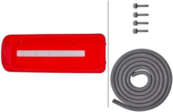 HELLA 2VD 012 381-351 Heckleuchte - Truck Full LED - LED - 24V links links DIN Stecker hinten, links