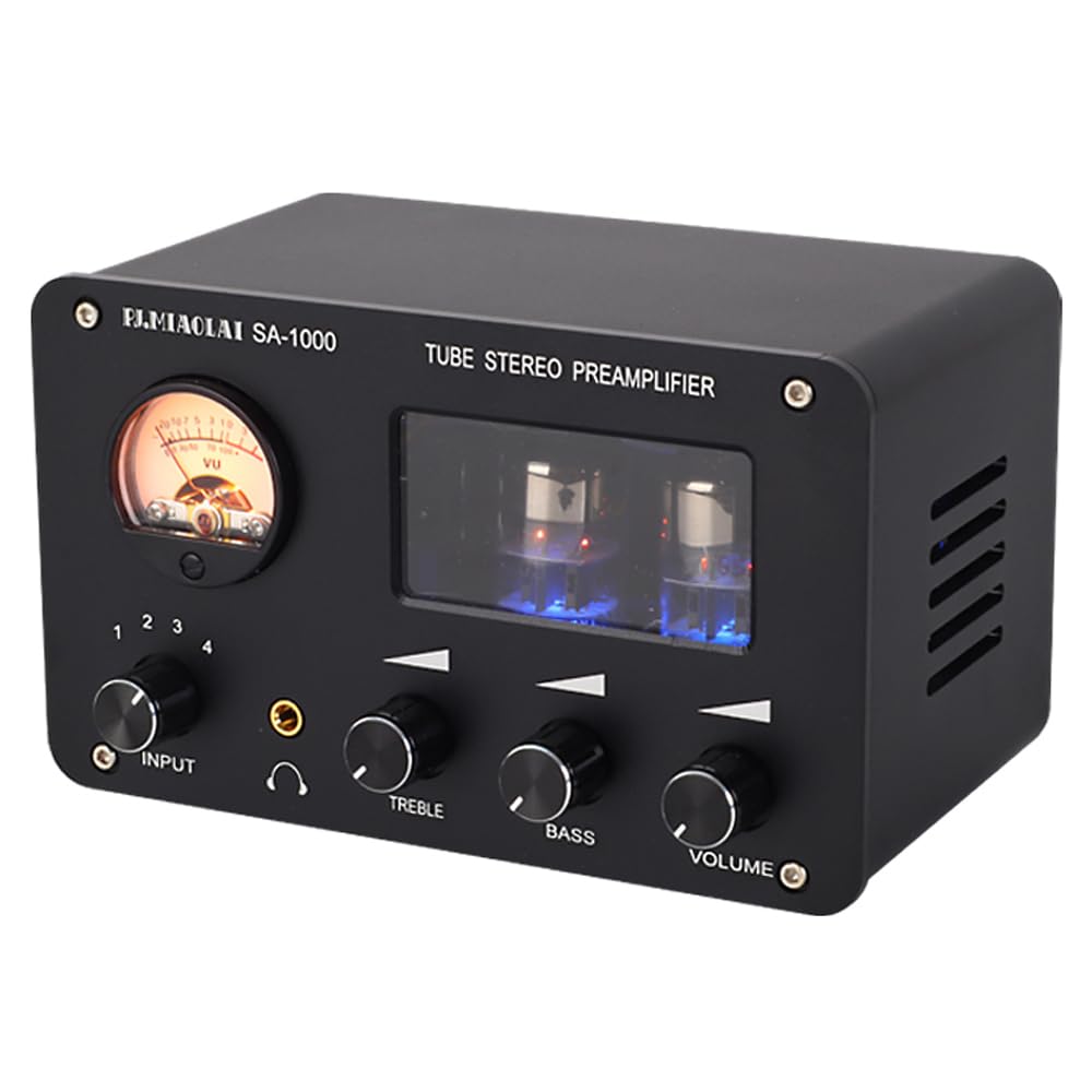 SA-1000 Audiophiler Röhrenvorverstärker Audio HiFi Elektrischer Röhrenverstärker 4 Eingänge 2 Ausgän
