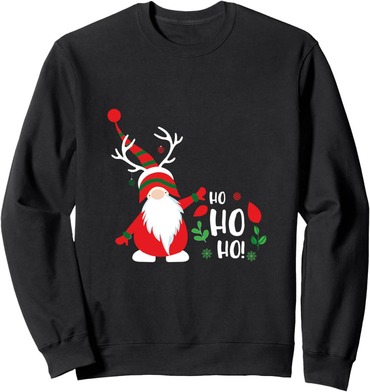 Weihnachtsoutfit Mini Weihnachtsmann Santa Nikolaus Ho Ho Ho Sweatshirt