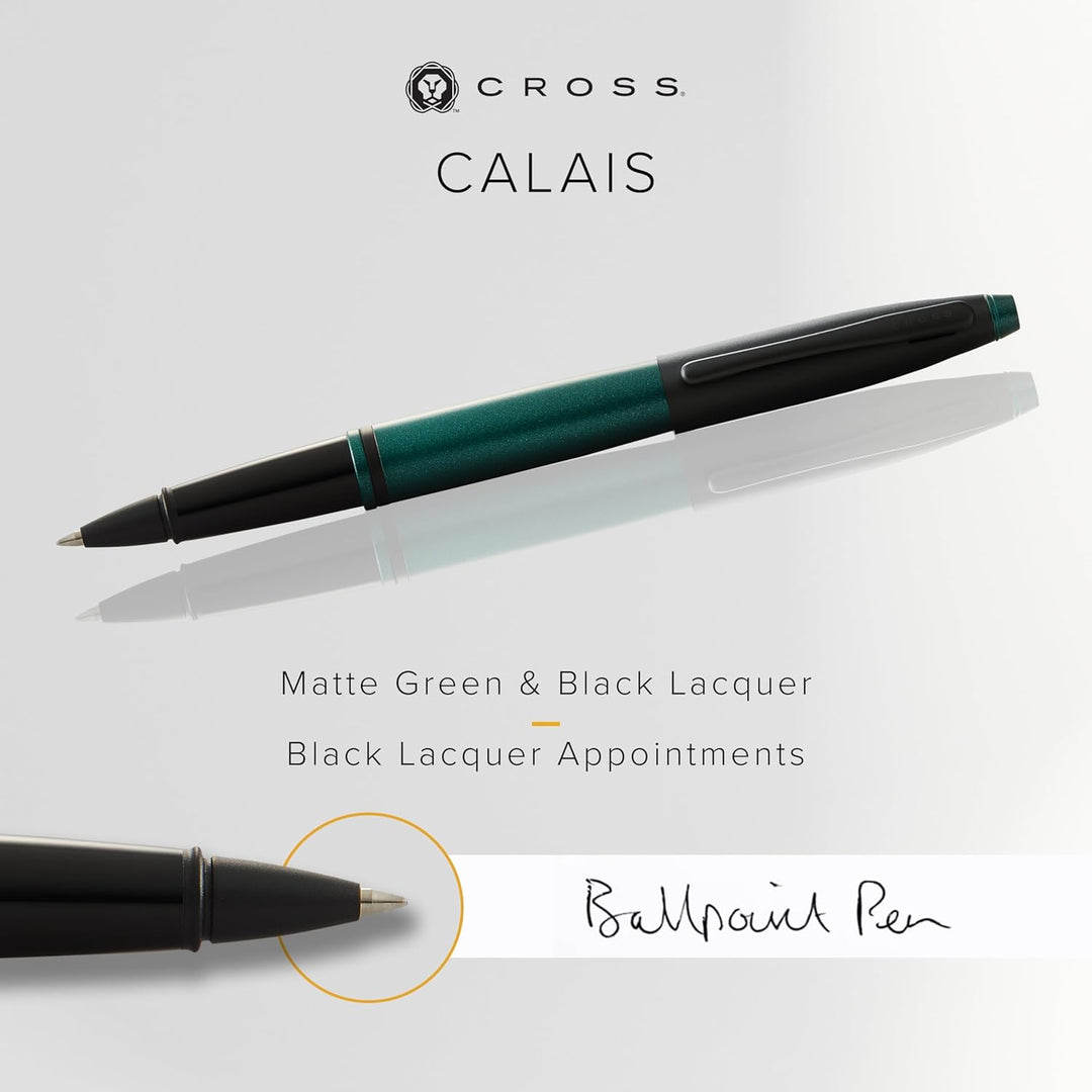 Cross Calais Rollerball (Matt schwarze Kappe, Schreibfarbe: schwarz, inkl. Geschenkbox) Mattgrün, 1