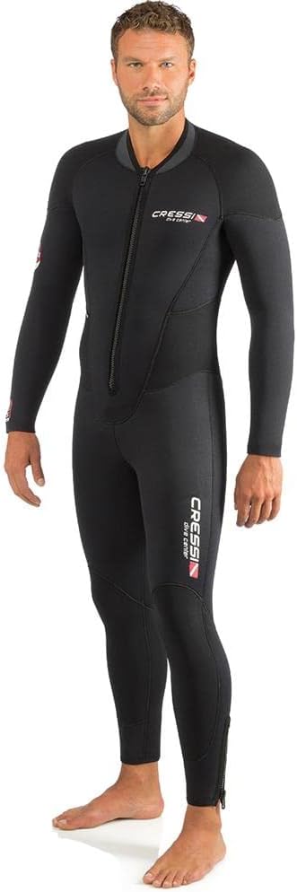 Cressi Endurance Man Monopiece Wetsuit 5mm - Herren Overall Tauchanzug Aus 5mm Neopren Für Taucher U