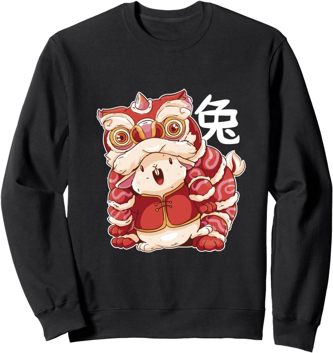 Chinesisches Neujahr 2023 Niedlicher Kaninchen Sweatshirt
