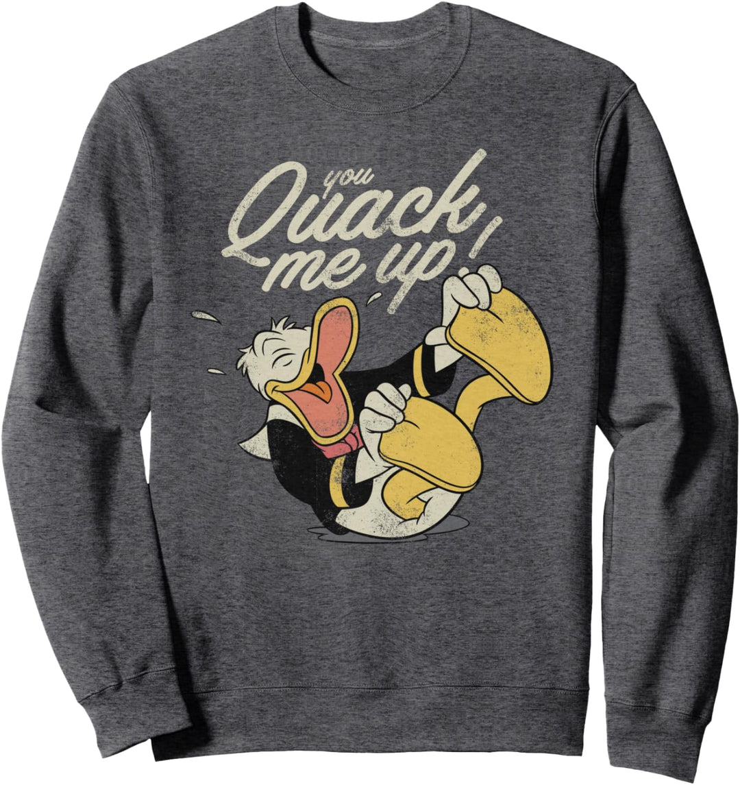 Disney Mickey and Friends Donald Duck You Quack Me Up Sweatshirt