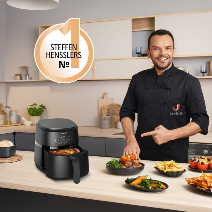 Philips Airfryer 2000-Serie 4,2L - Digitaler Touchscreen, 13 Garoptionen, 9 voreingestellte Funktion