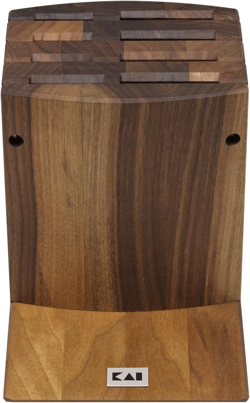 KAI DM-0810 SHUN Messerblock, Walnuss, 22x13x23 cm