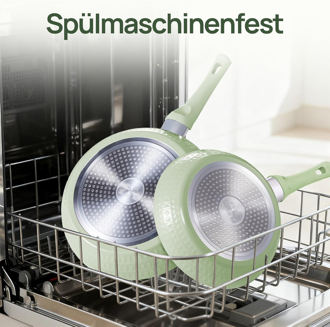 KOKHUB Antihaft Keramik Bratpfanne 28 cm mit Deckel, PFAS & PTFE & PFOA Frei Pfannen, Gesund und Ung
