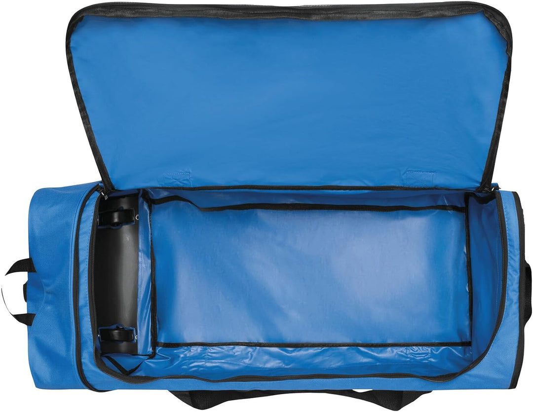 Reisetasche Trolley faltbar Trolleytasche 2 Leichtlauf Skaterrollen blau ca 1,3kg verstell &amp; Abnehmb