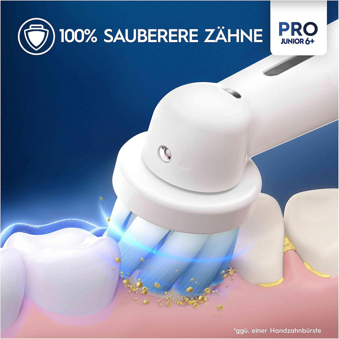 Oral-B Pro Junior Frozen Elektrische Zahnbürste/Electric Toothbrush für Kinder ab 6 Jahren, 2 Aufste