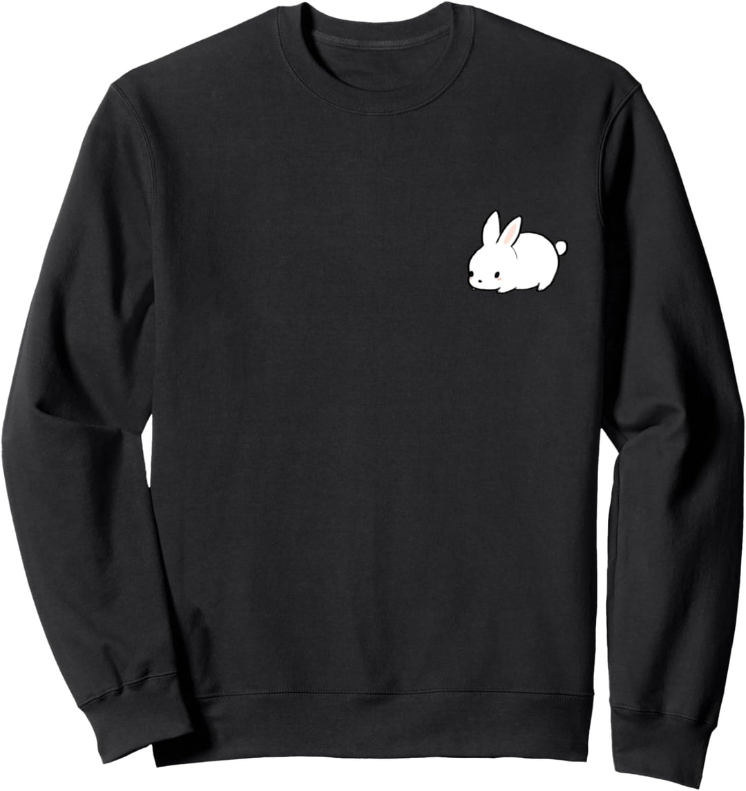 Nette flauschige Baumwollschwanz-Hasen-Kaninchen-Grafik Sweatshirt