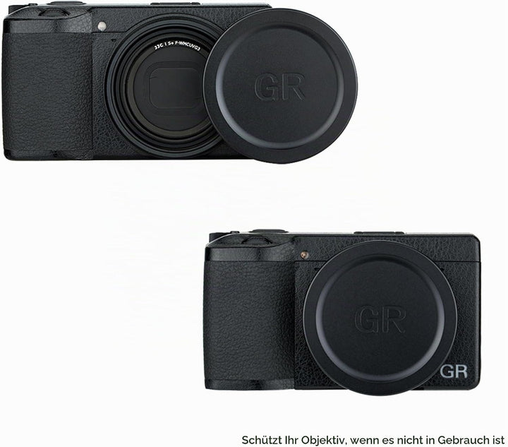 JJC Metall Objektivdeckel für RICOH GR IIIx GR III GR IIIx HDF GR II GR3 GR2 Kamera