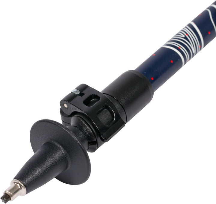 Sport-Thieme Nordic Walking Stöcke Lock Up Pro | Carbon | Verstellbare Stocklänge 100-135 cm | Korkg