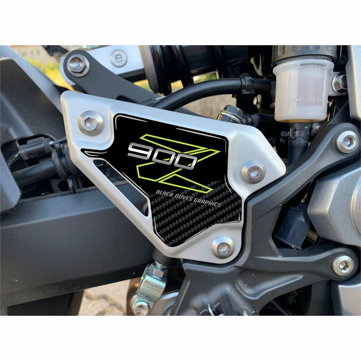 Harzbeschichtete Einstiegsleistenaufkleber Kompatibel mit MOTO KAWASAKI Z900 Z 900 (Einstiegsleisten