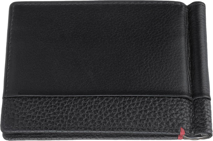 Zippo Herren Nappa Geldscheinklammer Portemonnaie Schwarz Geldbörse Schwarz (Schwarz)