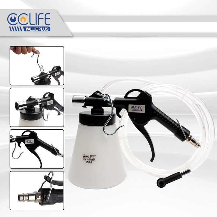 CCLIFE 0,75L Bremsenentlüftungsgerät Auto Druckluft Bremsenentlüfter Bremsflüssigkeitswechselgerät m