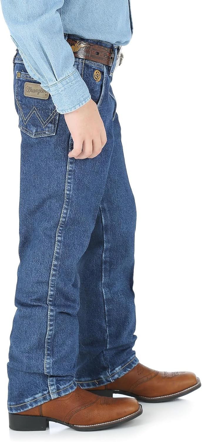 Wrangler Jungen Jeans George Strait Original Cowboy-Schnitt, Schwerer Denim-Stein, 1 Jahr