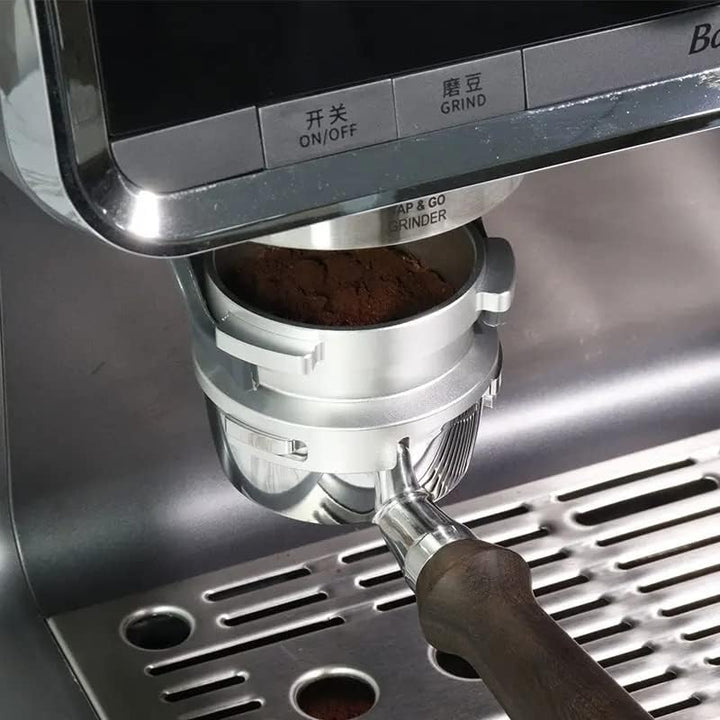 CAPFEI Kaffee Dosierring 58mm für CASABREWS Ultra/Beem/Cecotec Cumbia Siebträger 58mm 3 Ohren - Silb
