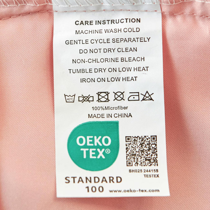 Freyamy Satin Bettwäsche 200x200 Glatt Luxus Seide Glanzsatin Bettwäsche Set Rosa Einfarbig Rüschen