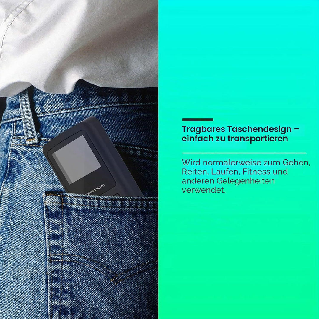 Vikye Tragbares Radio, DAB/DAB+ Pocket Digital Radio Receiver FM Radio mit LCD Display Taschenradio