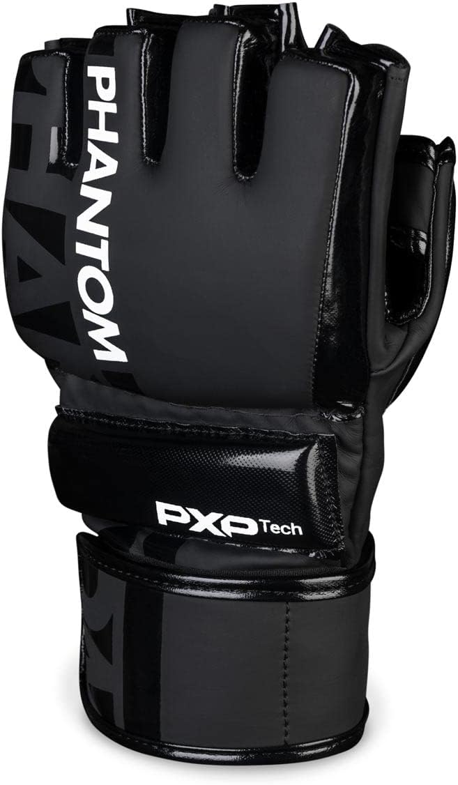 Phantom MMA Handschuhe APEX | Profi Gloves für Fight, Sparring, Boxen, Freefight Apex Hybrid - Schwa