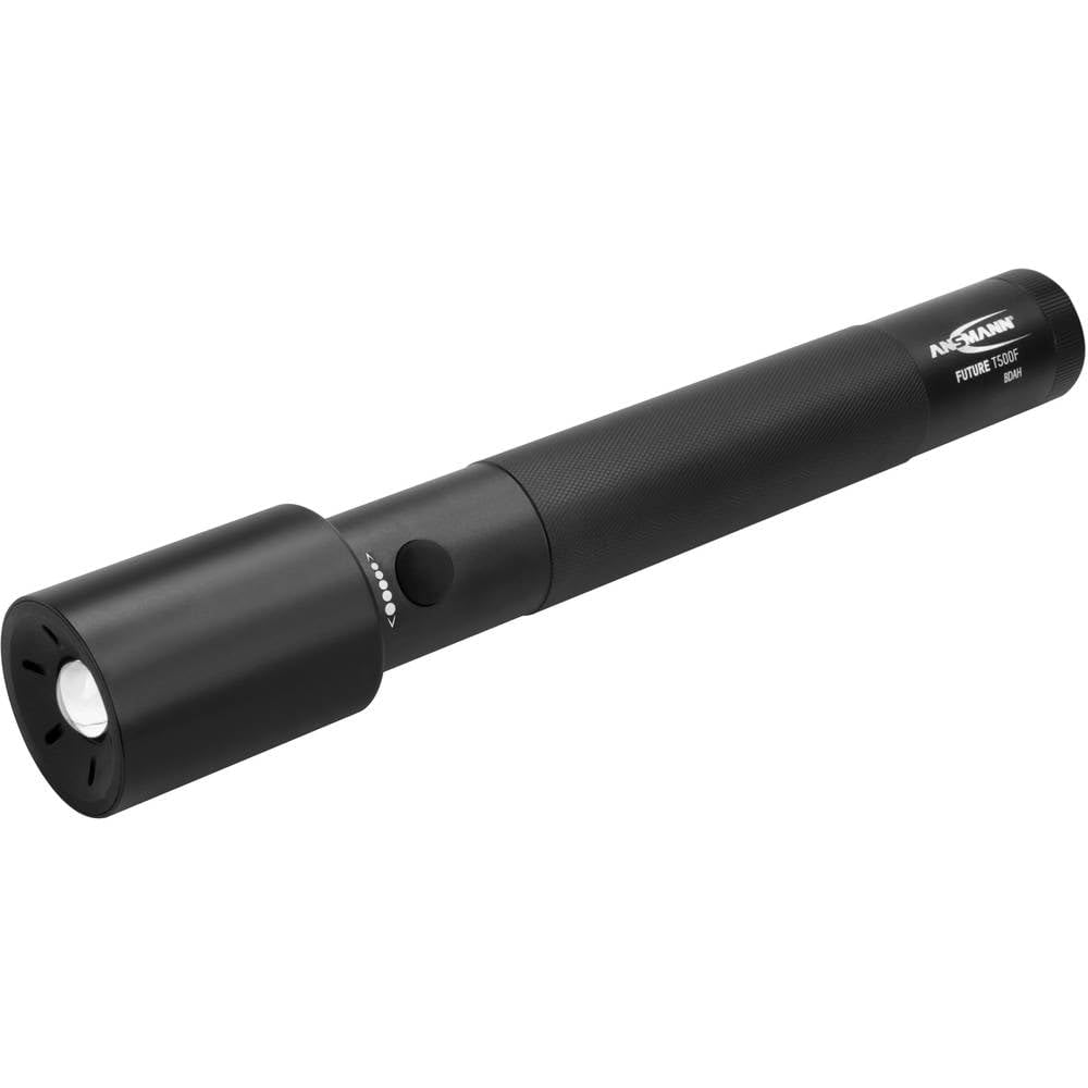 ANSMANN LED Taschenlampe T500F mit 970 Lumen - Handlampe stufenlos fokussierbar, robust, dimmbar, 19
