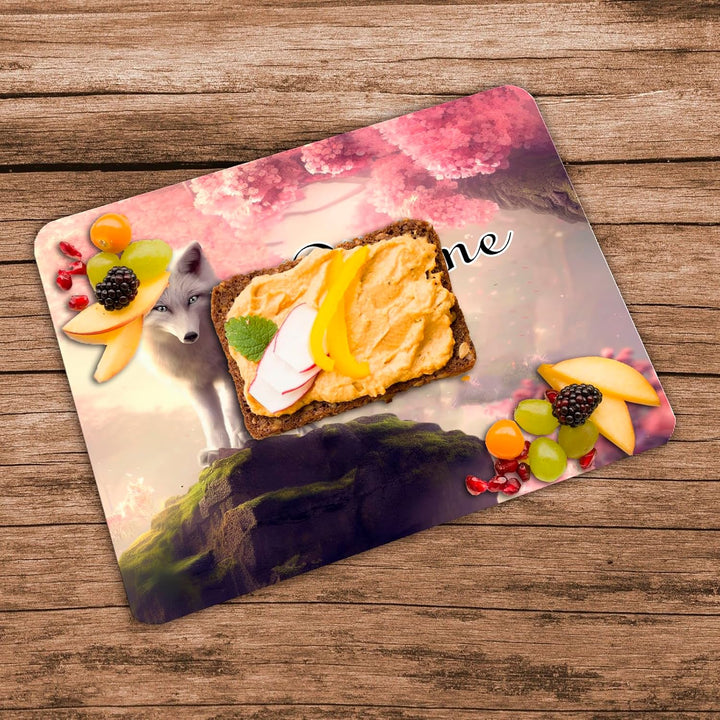 Vesperbrettchen mit Name/Frühstücksbrettchen Brotzeitbrettchen Schneidebrettchen mit Motiv und Perso