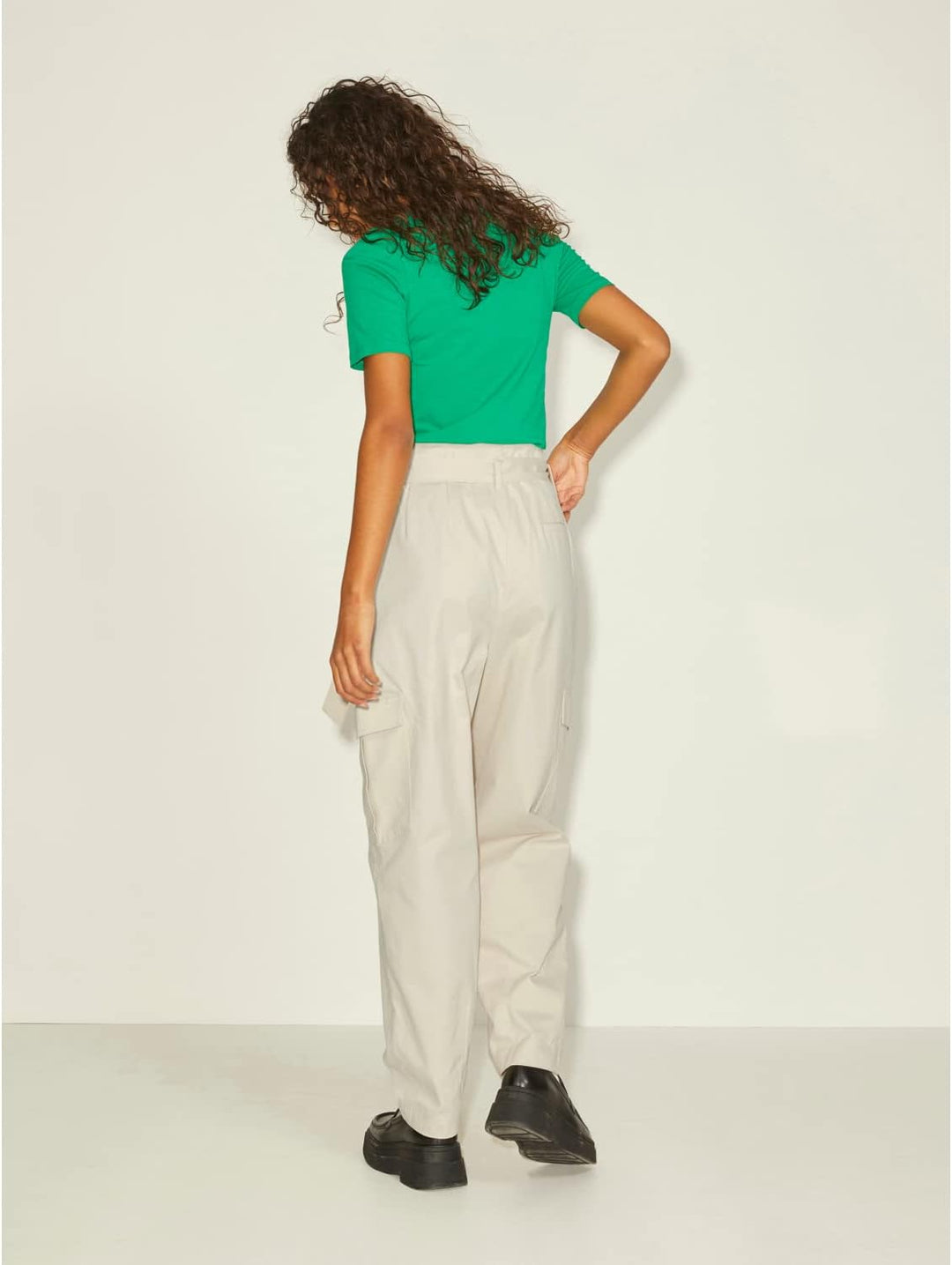 Jack & Jones Women's JJXX JXAUDREY RLX HW Pant NOOS Paperbag-Hose, Beige, 29