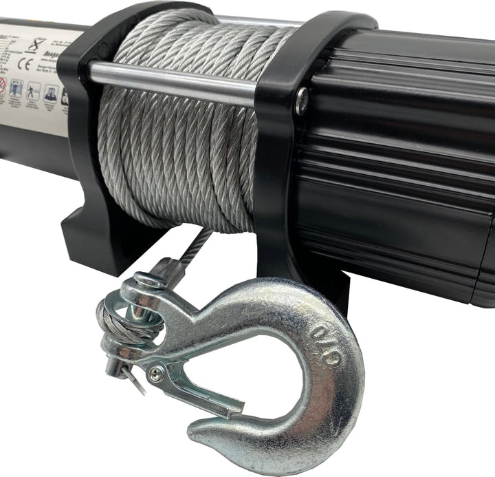 Berger + Schröter 31767 Profi-Seilwinde, 12 V, Stahlseil