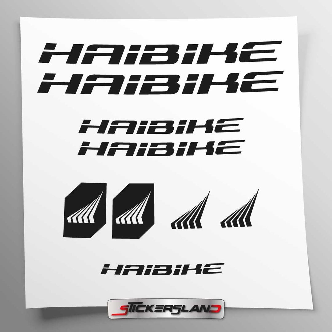 Aufkleber-Set kompatibel mit Rahmen MTB Mountainbike und Helm | Decals Aufkleber für Fahrrad Schrift