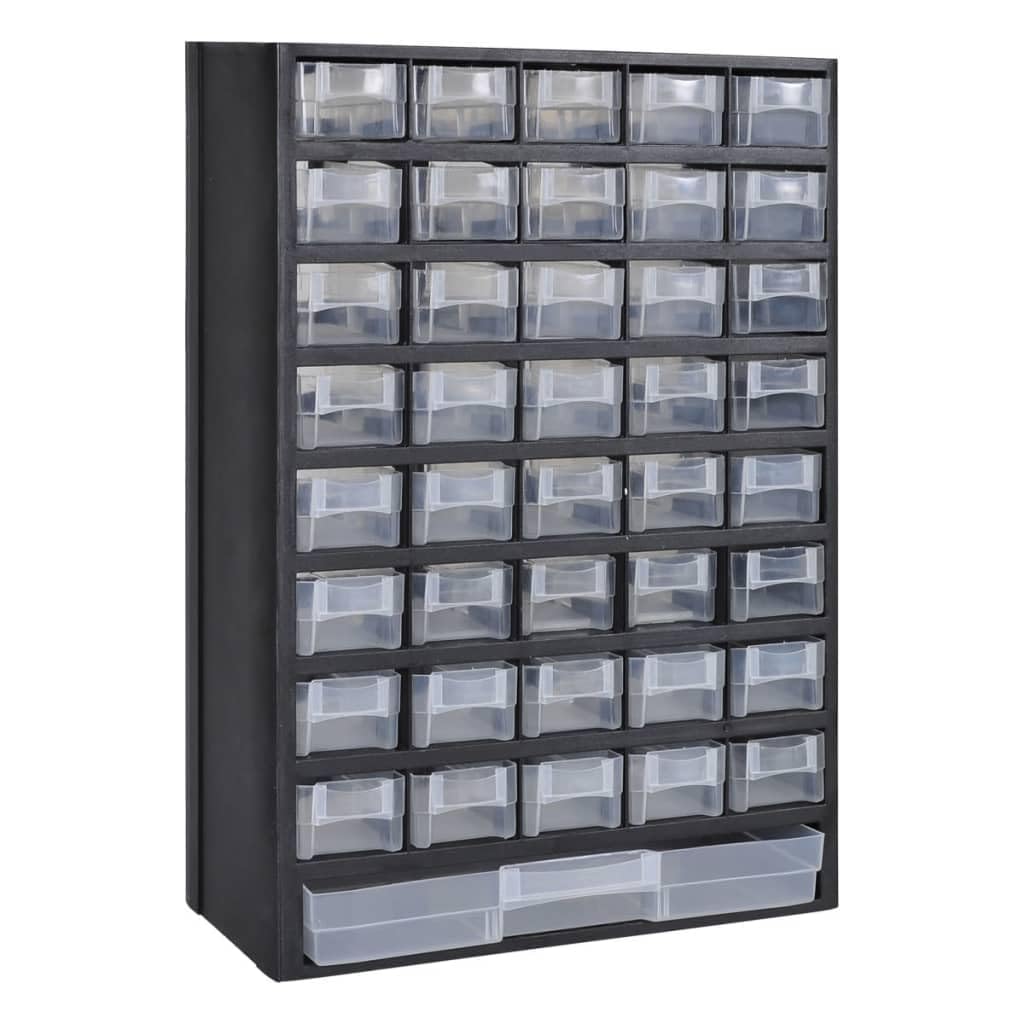 vidaXL Sortimentskasten 41 Fächer Sortimentsboxen Kleinteilemagazin Organizer
