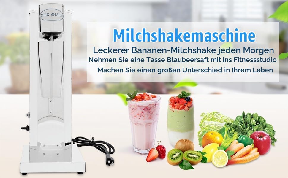 Standmixer Milchshake Maker Drink Mixer 180W Elektrischer Standmixer Mixer Smoothie Maker Milchshake